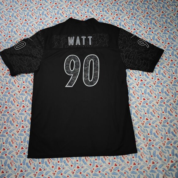 Nike T.J. Watt Black Pittsburgh Steelers RFLCTV Black Jersey No.90 - Picture 4 of 6
